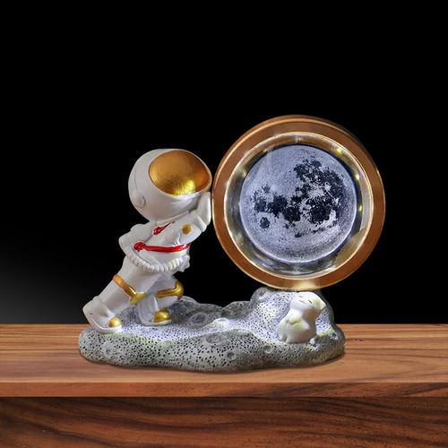 Luz Nocturna Led 3d Galaxy Bola De Cristal Lámparas De Mesa Luna