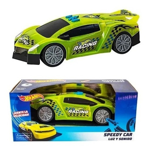 Auto Hot Wheels Con Luz Y Sonido Speedy Car Rueda Libre