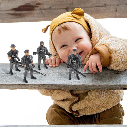 1 Juego De Maquetas De Soldado De Simulación Soldier Playthy