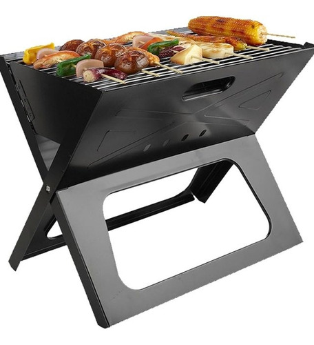 Parrilla Plegable 48x31 Cm Estufa Camping Metal 