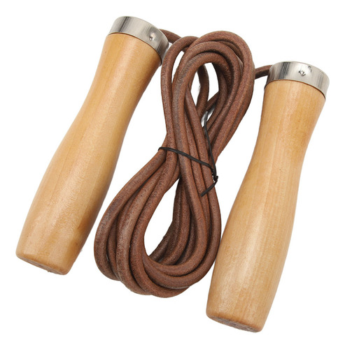 * Cuerda De Piel De Vacuno, Mango De Madera Portátil,