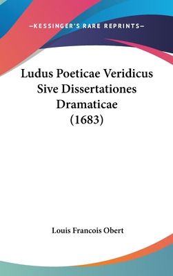 Libro Ludus Poeticae Veridicus Sive Dissertationes Dramat...