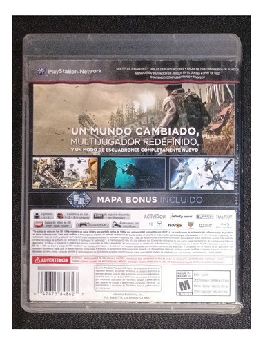 Call Of Duty Ghosts Español Juego Ps3 Físico (Usado)