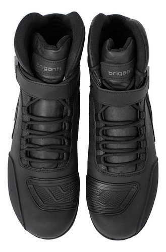 Borcego Cuero Hombre Botita Zapato Moto Reforzada Briganti