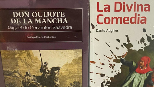 Paquete Don Quijote + Divina Comedia Versión Íntegra Ilustra, De Dante Alighieri., Vol. 1. Editorial Emu, Tapa Blanda, Edición 1 En Español, 2017