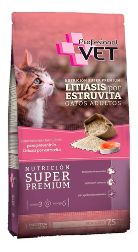 Profesional Vet Gato Adulto Litiasis Urinary X 7,5 kg