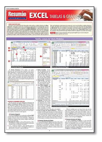 Excel - Tabelas & Gráficos, De Hales John., Vol. Não Aplica. Editorial Resumao, Tapa Mole En Português