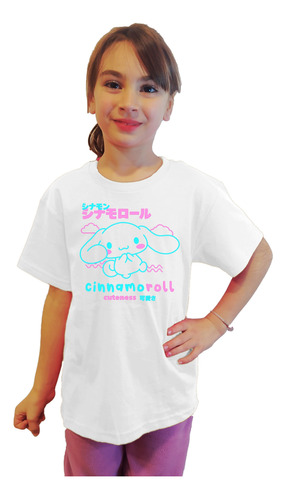 Polera Niñas Diseño Cinnamonroll Estampado Dtf Cod 001