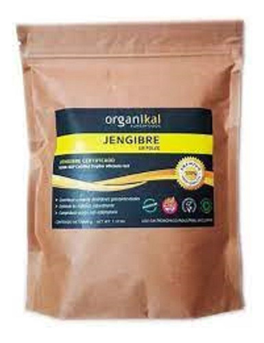 Organikal- Jengibre En Polvo X500g Sin Tacc Apto Vegano Vege