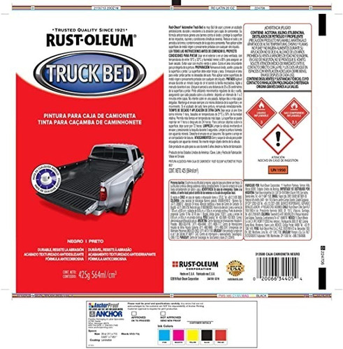 Imagen 4 de 6 de Pintura En Aerosol Para Caja De Camioneta, Negro Mate