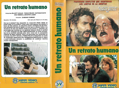 Un Retrato Humano Vhs Tomas Milian Elliott Gould Nathal Baye