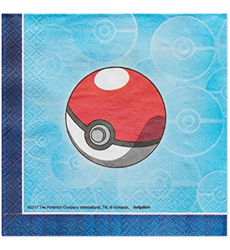 American Greetings Pokémon 16 Count Lunch Servilletas De Pap