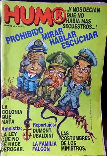 Revista Humor Nro 98 (enero 1983)  $ 5000.-