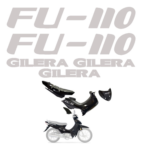 Kit Calcomanias Vinilo Moto Gilera Futura 110 