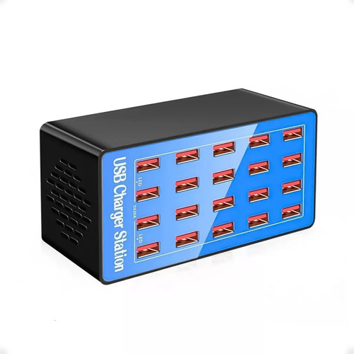 Estación Carga Rápida Usb De 100w 20 Puertos De Carga - Tcs