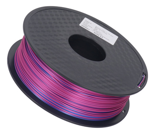 Filamento De Seda Pla, 1,75 Mm, Azul, Morado Y Rojo, Doble C