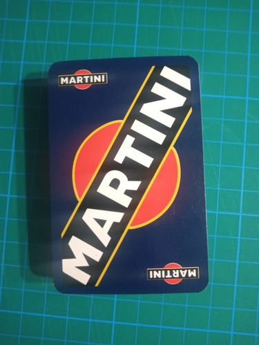 Cartas/ Naipes Poker Publicidad De Martini Con Caja.