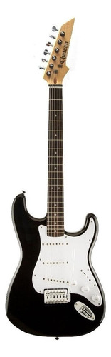 Guitarra eléctrica Chateau ST Series ST01 de madera maciza black con diapasón de álamo laminado