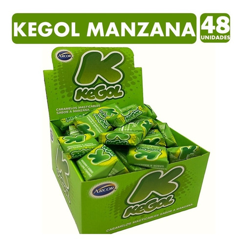 Caramelo Kegol Manzana (caja Con 48 Unidades