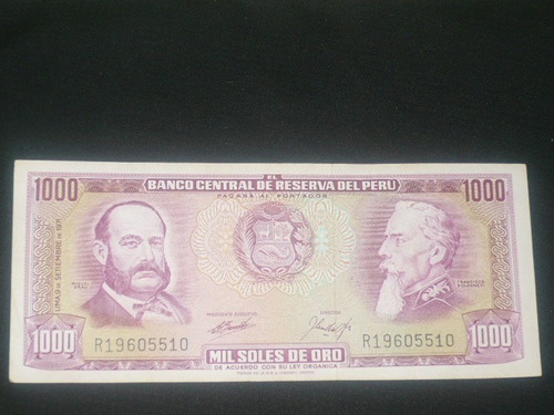 Billete De Mil Soles