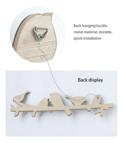 Ganchos De Madera Para Colgar En La Pared, Decoración De Par