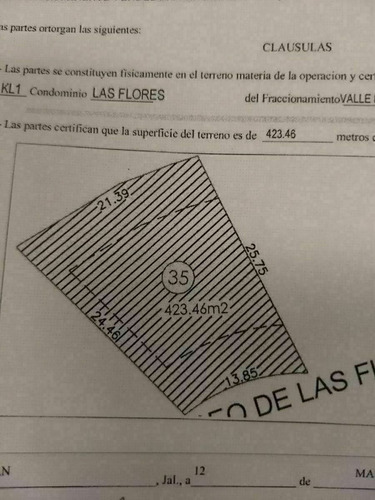 Imagen 2 de 3 de Terreno En Venta En Valle Real, Coto Las Flores, Zapopan