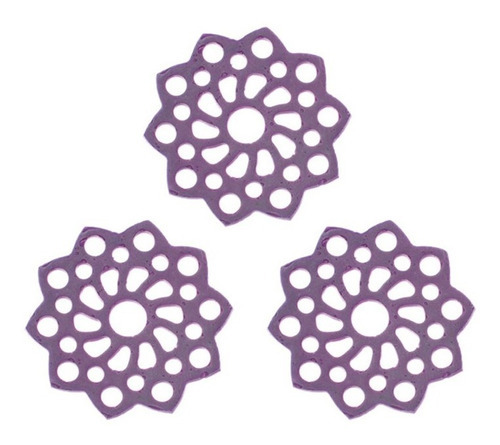 Molde de silicona 769, modelo Rowena Round Mini Lace Trio