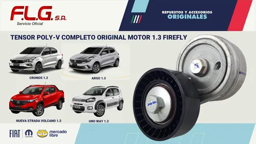 Tensor Poly-v Completo Fiat Uno Way 1.3 Desde 2016