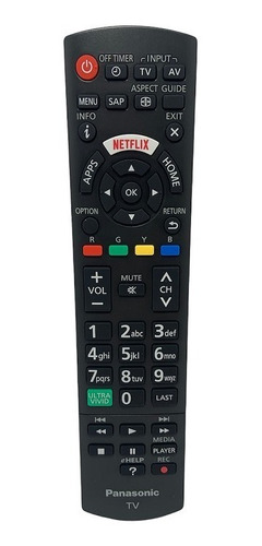 Controle Remoto Tv Panasonic Netflix Tnq2b4906 Original