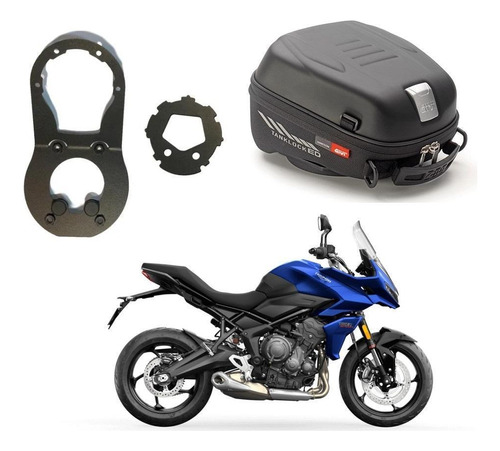 Kit Bolsa Tanque + Bocal Bf69 Givi St605b 4l Tiger Sport 660