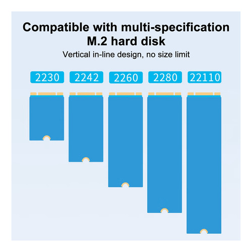 Duplicador Sata M.2 Sata M.2 Carcasa Ssd De Doble Bahía Exte