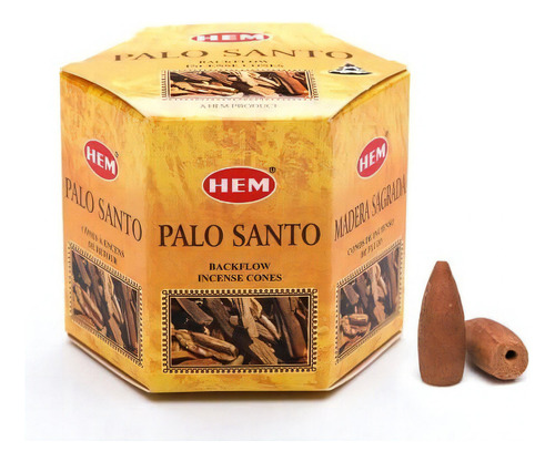 Cono Hem Reflujo Fragancia Palo Santo En Caja X 40 Unidades 115g Palo Santo