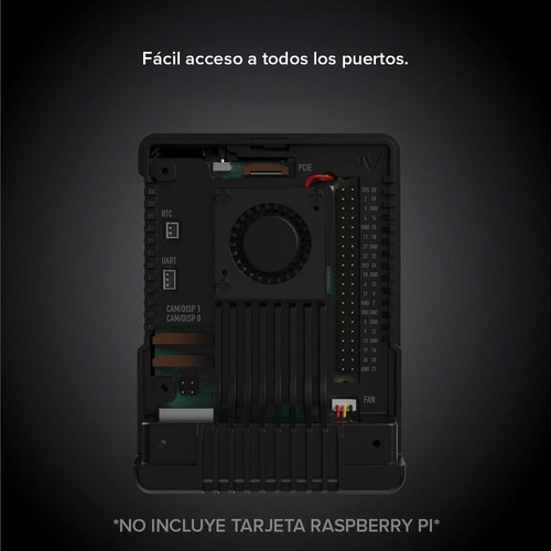 Carcasa Metálica Argon Neo 5 Para Raspberry Pi 5 Ventilador