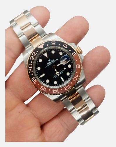 Reloj Compatible Con No Rolex Gmt Rootbeer Bitono  (Reacondicionado)