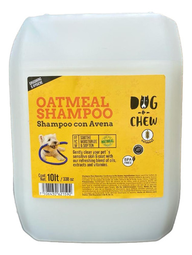 Dog-o-chew, Shampoo Para Perro Con Avena 10 Lt, Premium