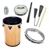 Comprar Rebolo Natural Phx + Pandeiro Torelli + Tamborim Com Baqueta