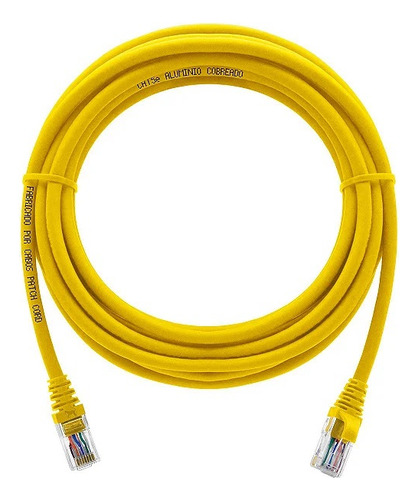 Patch Cord Seccon Cat6 2.5mt Amarelo