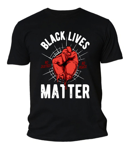 Black Lives Matter - Camiseta Personalizada 100% Algodão