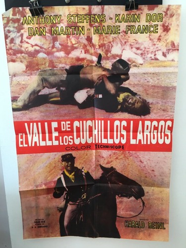 Afiche De Cine Original - El Valle De Los Cuchillos Largos