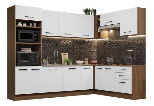 Cozinha Completa Cant Madesa Agata 479001 C Arm Bal S Tam Rb Cor Branco