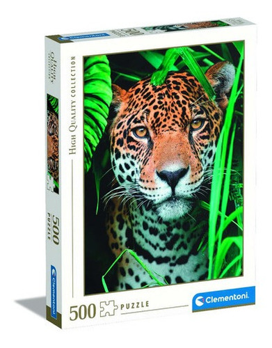 Retrato Jaguar Rompecabezas 500 Pz Clementoni Jungla Mexico