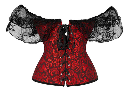 Corsés Cómodos Para Mujer Overbust Corset Bustier Linger
