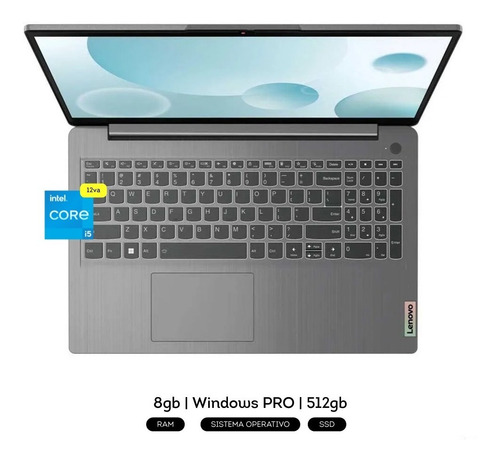 Notebook Lenovo I5-1235u 512gb Ssd 8gb 15.6 Win11 Pro