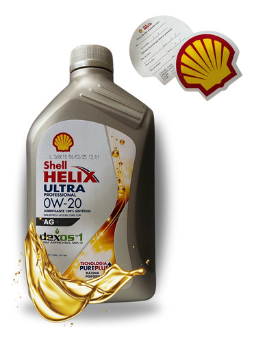 Oleo Motor Shell Helix Ultra 0w20 Api Sp Sintetico Dexos 1