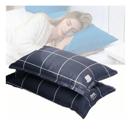 2 Fundas De Almohada Antiácaros De Alta Calidad 48x76cm