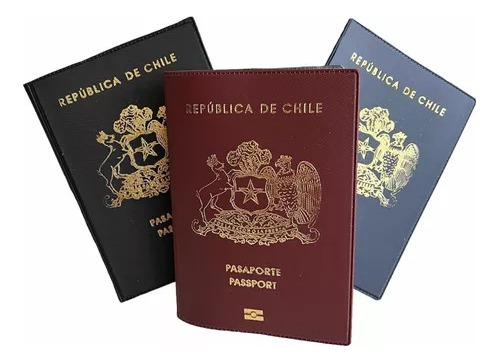 Funda Estuche Protector Porta Pasaporte - Republica Chile 