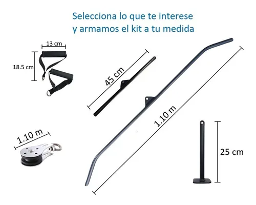Barra gym medidas sales