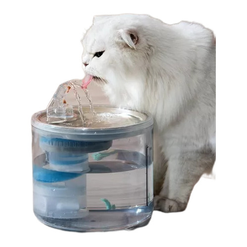 Fuente De Agua Para Gatos Con Sensor Para Transparente