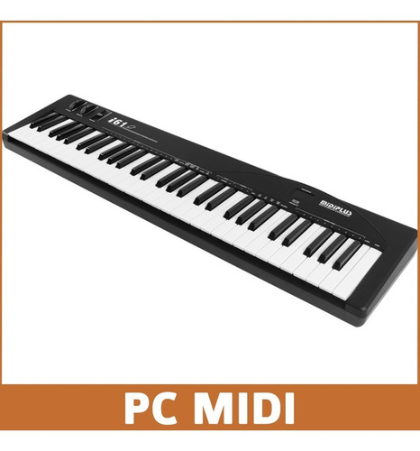 Imagen 3 de 10 de Teclado Midi Usb Midiplus I61 5 Octavas Sensitivo 61 Teclas