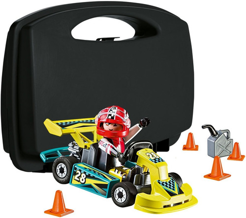 Imagen 5 de 7 de Playmobil Maletin Go Kart 9322 Linea Action Ink Educando